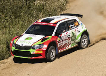 Armin Kremer (Skoda) geht als Fünfter der WRC2-Wertung in die Abschlussetappe am Sonntag