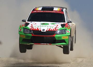 Voller Einsatz nicht belohnt – Armin Kremer musste seinen Skoda wegen Aufhängungsschaden abstellen