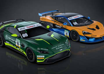 British Racing Green und Papaya-Orange: Der Aston Martin Vantage GT4 und der McLaren 570S GT4