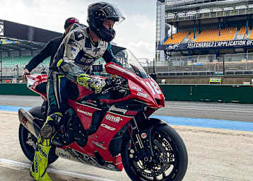 Philipp Steinmayr auf der Yamaha R1 in Le Mans