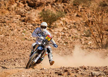 Xavier de Soultrait ist bei dieser Rallye Dakar nicht nur Husqvarna-Privatier