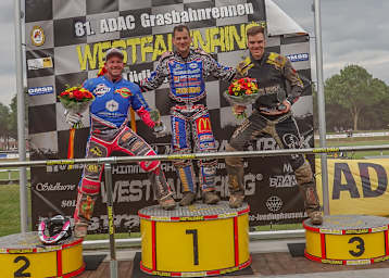 Podest I-Solo beim 81. Int. ADAC-Grasbahnrennen in Lüdinghausen