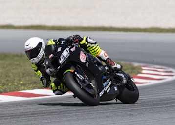 Samuele Cavalieri beim Barcelona-Test