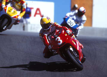 John Kocinski auf dem Weg zum Sieg beim US-GP 1993