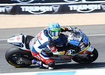 Edgar Pons beendete die zwei Moto2-Rennen in Jerez jeweils auf Platz 16