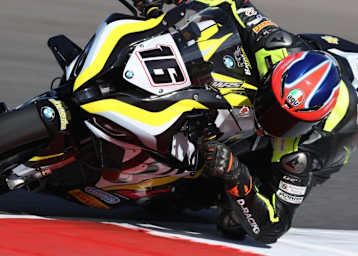 In Aragon werden wir die gelbe BMW M1000RR von Gabriele Ruiu sehen