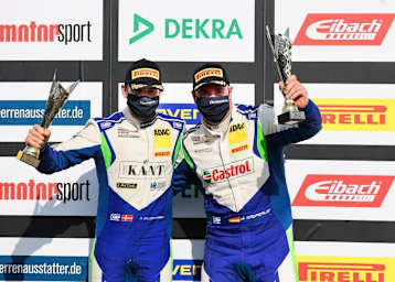 Die neuen Meister der ADAC GT4 Germany: Nicolaj Møller Madsen und Jan Kasperlik