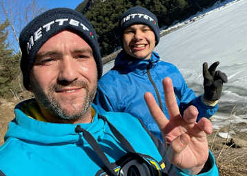 Xavier Simeon und Barry Baltus bei einer gemeinsamen Trainingseinheit in Andorra