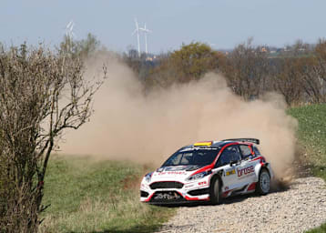 Dominik Dinkel bei der Rallye Erzgebirge