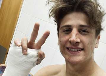 Nach dem Highspeed-Crash von Gianluca Facchetti musste das Rennen abgebrochen werden