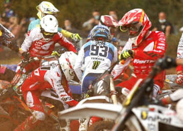 Jago Geerts war in zwei Massenstürze verwickelt