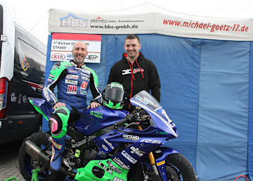 Michale Götz (li.) will wieder IDM Superstock 600 fahren