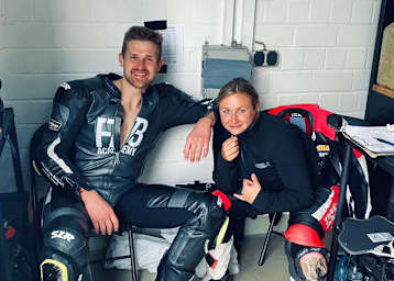 Christof Höfer (li.) mit Jessica Langstädtler