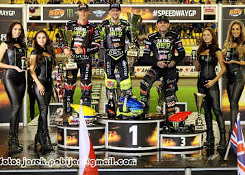 Die Top-3 von Thorn: Maciej Janowski, Artem Laguta und Tai Woffinden (v.l.)