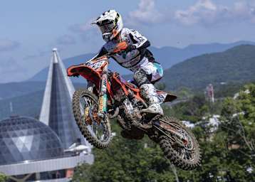 Gleich beim MX2-WM-Saisonauftakt in Orlyonok holte Lion Florian 8 WM Punkte