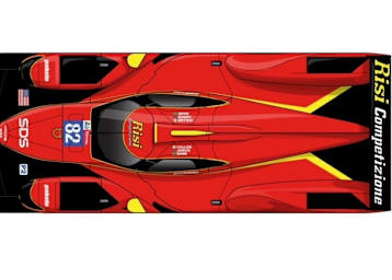 So soll der Oreca 07 von Risi Competizione aussehen