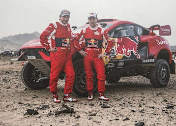 Daniel Elena (l.) und Sébastien Loeb bei ihrer letzten gemeinsamen Dakar