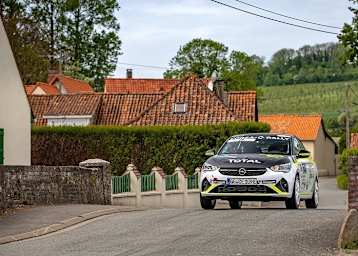 Der Opel Corsa-e Rally beim Debüt in Frankreich