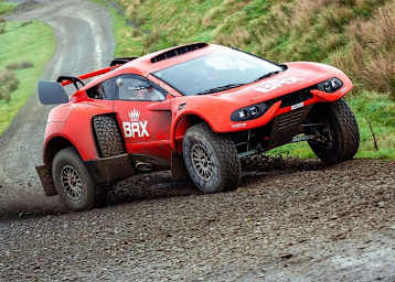 Der neue Prodrive BRX Hunter T1 beim Test in Wales