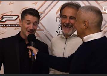 Lucio Cecchinello (li.) und Alex Puzar im Interview