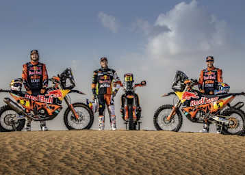 Toby Price, Matthias Walkner, Sam Sunderland (v.l.)