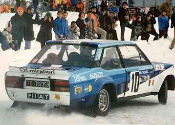Walter Röhrl im Fiat 131 Abarth 1980