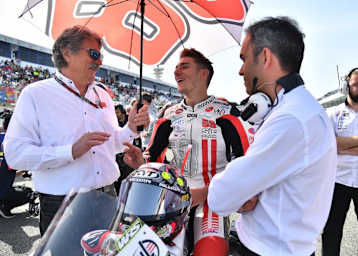 Paolo Simoncelli, Riccardo Rossi und Technical Director Marco Grana