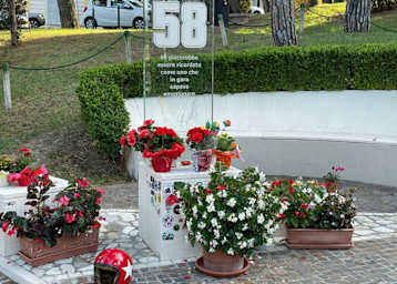 Die hübsche Gedenkstätte im Zentrum von Coriano