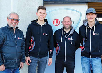 Benny Wilbers, Marco Fetz, Burkhardt Stember, Florian Alt (v.li.)