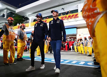 Sergio Pérez und Max Verstappen 2024 in Katar