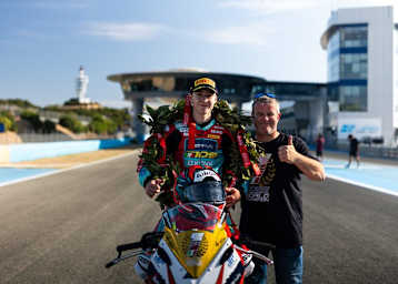 300er-Weltmeister Benat Fernandez und Team#109-Boss Paul Tobin