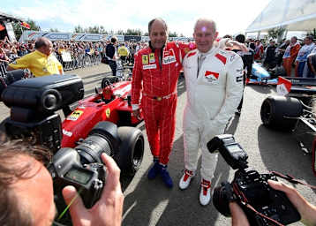 Gerhard Berger and Dr. Helmut Marko
