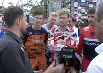 Nach heftigen Regenfällen wurde der zweite Lauf der Klasse MXGP abgesagt