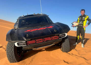 Motorsport-Tausendsassa Romain Dumas fährt für Ford die Baja- und Daka-Wüstenrallyes