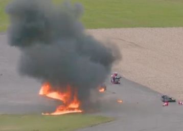 Ducati in Flammen