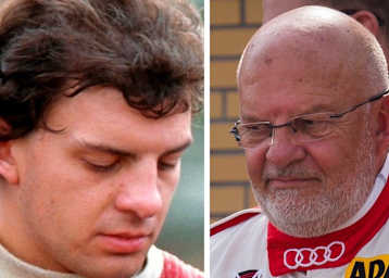 Zweimal Armin Hahne: Als DTM-Rekordsieger 1988 im Sierra RS 500 (links) und als Champion 2019 bei den Classic-Tourenwagen 37 Jahre später