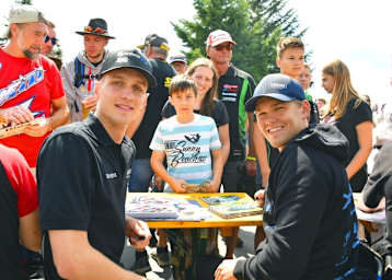 Florian Alt (li.) und Hannes Soomer in Schleiz
