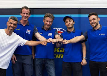 Kenan Sofuoglu, Kervin Bos, Ronald Ten Kate, Can Öncü und Niccolo Canepa (v.l.)