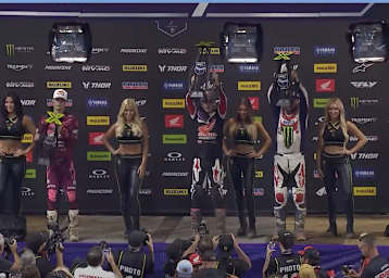 Hunter Lawrence gewann vor Jett Lawrence und Eli Tomac