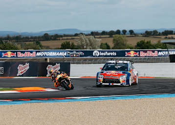 Dani Pedrosa und Luc Alphand