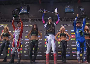 Jett Lawrence gewann vor Hunter Lawrence und Eli Tomac