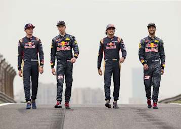 Max Verstappen, Daniil Kvyat, Carlos Sainz und Daniel Ricciardo – viel Bewegung im Laufe der Jahre