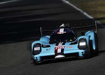 Den Glickenhaus 007 fahren in Sebring Romain Dumas, Ryan Briscoe und Olivier Pla