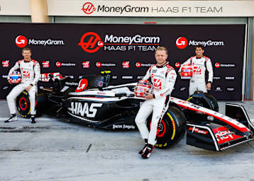 Das Haas-Fahrertrio 2023: Nico Hülkenberg, Kevin Magnussen und Pietro Fittipaldi