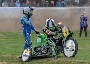 Marco Hundsrucker und Nadin Löffler fielen beim EM-Finale in Eenrum mit einem Defekt aus