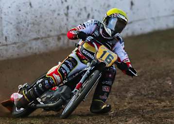 Michael Härtel in einem seiner erfolgreichen Vorläufe in La Réole