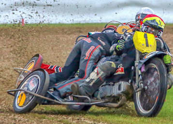 Imanuel Schramm (hier mit Beifahrerin Nadin Löffler) musste in Bad Hersfeld einiges einstecken