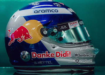 Der Helm von Sebastian Vettel