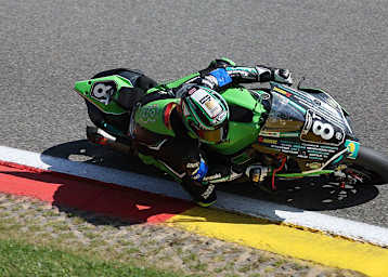 Jan Bühn auf der Kawasaki des Bolliger Teams Switzerland