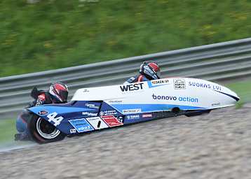 Päivärinta/de Haas (Bonovo Action) waren im Regen die Schnellsten